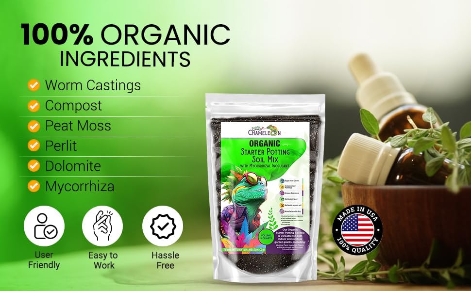 Organic Seed Starter Soil – Seed Starting Mix with Mycorrhizal Fungi – Natural Root Stimulator – Potting Soil for Vegetables and Herbs (4 QUARTS) - Image 7
