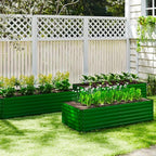 NAVINE 8x4x2ft Outdoor Metal Raised Garden Bed, Metal Planter Box, 2-Pack - Image 5