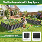 16.5" Deep Raised Garden Bed 4x4 ft for Vegetables, Herbs & Flowers - Image 5