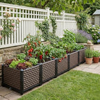 Large Planters for Outdoor Plants 14" Tall Planter Box, 78.7"L x 15.7"W - Image 2