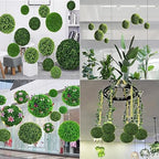 HUHJYUGE Artificial Plant Topiary Ball 19in, Durable Green Grass Decorative Balls, Round Plastic Plant Ball Decoration, for Wedding New Year Christmas Ceiling Garden Home Outdoor - Image 7