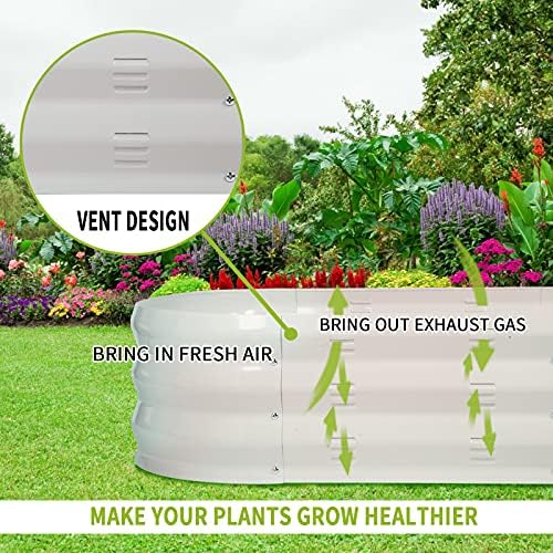 GADI 67-Inch Raised Garden Bed, Metal Planter Box for Vegetables and Flowers, Large Outdoor Gardening Kit, Easy DIY Assembly, Weather-Resistant & Rust-Proof - Image 5