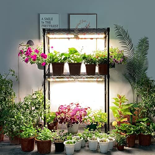 Grow Light, (2-Pack) 200W LED Grow Lights for Indoor Plants Full Spectrum Plant Growing Lamps for Seedling Veg and Bloom - Image 2