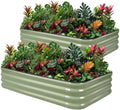 1MORE Raised Garden Bed,4 in 1 Modular Planter Raised Bed,5x3x1ft,Green-2Pk by 1MORE