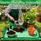 3PACK Soil Sifter for Gardening - Rock Sand Dirt Compost Sifter Fits 5-Gallon Buckets 1/4 Inch, 1/8 Inch, 3/8 Inch Mesh Sieve for Gravel, Dirt, Sawdust with Repotting Mat - Image 5