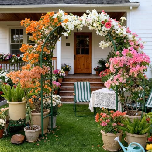 Thickened Rustproof Garden Arch Metal Trellis for Climbing Plants - Image 2