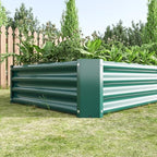 HRVEOCEI 4×2×1ft Metal Raised Garden Beds Outdoor, Bottomless Above Ground Raised Garden Beds, Galvanized Gardening Bed for Vegetables Flower Herbs (Green, 6x3x1ft) - Image 4