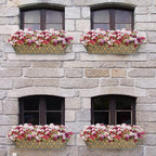 4 Pack 30 Inch Window Boxes Planters Railing Planter Box with Adjustable Brackets for Porch Fence Patio Balcony Hanging Flower Baskets with Coco Liners for Outdoor Garden Decor - Dark Grey - Image 6
