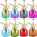 8 Pcs Glass Plant Mister Spray Bottle 200ml Vintage Plant Spritzer Multicolor Succulent Watering Bottle Watering Can 6.4'' with Plastic Top Pumps for Indoor Outdoor Succulents Garden Plants (Gold) by Zopeal