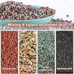 15lb Mix Horticultural Lava Rock Pebbles Pumice Potting Soil Amendment Succulent Cactus Bonsai Gritty Rock Decorative Gravel Plant Drainage Volcanic Rock for Aquarium Fairy Gardening Top Dressing - Image 2