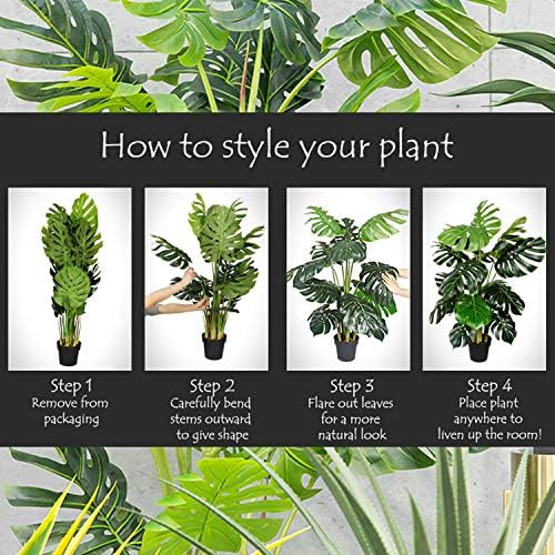AMERIQUE Gorgeous 3.5 Feet Tropical Green Yucca Artificial Plant Tree with Nursery Pot, Real Touch Technology, 160 Leaves - Image 4