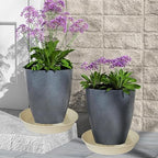 4 Pack Plant Saucer 14 inch, Plastic Plant Saucers for Indoors, Raised Middle Plant Trays for Pots, Water Tray for Plants, Plant Stand Water Catcher Tray, Pot Saucers for Plants - Image 7