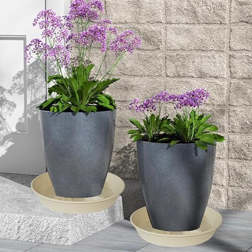 4 Pack Plant Saucer 12 inch, 8 10 14 17 inch, Plant Stand Plastic Plant Saucers for Indoors Outdoor, Heavy Duty Flower Saucers for Potted Plants, Pot Saucers for Plants, Grow Bags Saucers - Image 7