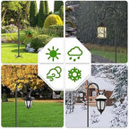 Shepherds Hooks for Outdoor with 7 Base Prongs, 72 Inches Heavy Duty Garden Bird Feeder Pole for Hanging Bird Feeder, Plant Baskets, Solar Light Lanterns, Outdoor Plant Hanger Hook,2 Packs - Image 4