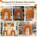 Artificial Hanging Flowers for Outdoors, 4 PCS 688-Bloom UV Resistant Mums - Image 4