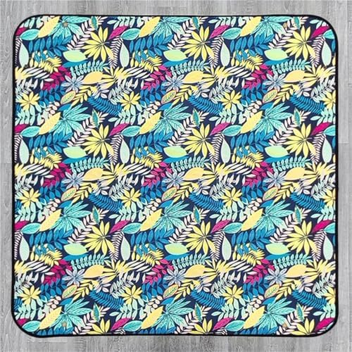 Repotting Mat Printed Floor Mat Replacement Soil Mat Plush Replacement Pot Planting Mixing Soil Anti Dirt Mat Horticultural Pad(Printing 50cmx50cm) - Image 4