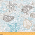 Nautical Upholstery Fabric for Chairs, Ocean Waves Fabric By The Yard, by Erosebridal