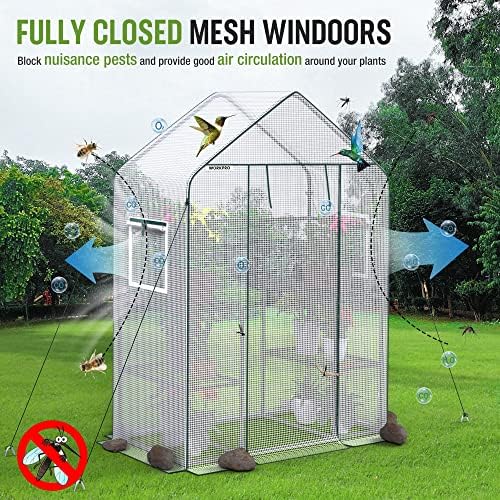 WORKPRO Portable Small Greenhouses(56"x 29"x 77") for Outdoor/Indoor - Image 5