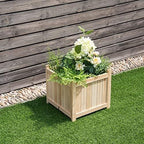 GRAFFY Raised Garden Bed, Folding Wood Planter Box w/Removable Bottom & Drainage, Indoor Outdoor Square Elevated Planter for Flower Herb Vegetable Fruit, Plant Container for Grass Lawn Patio Backyard - Image 7
