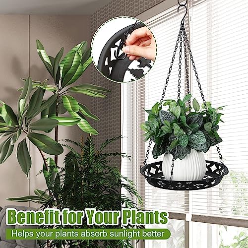 Enhon 6 Pack Plant Hanger, 12" Metal Hanging Planter for Indoor Plants - Image 3