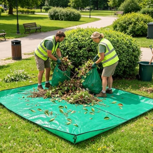 Repotting Mat for Indoor Plant Tree Trimming Pad Center Hole & Corner - Image 3