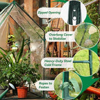 Gardzen Mini Greenhouse with Waterproof Bottom 36.2"(L) x36.2(W) x59.5(H) - Image 3
