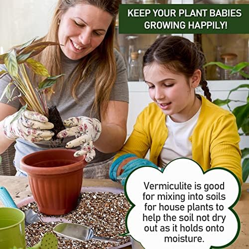 30QT Horticultural Vermiculite Bulk, Organic Vermiculite for Plants, Course Grade Vermiculite for Gardening, for houseplants, for Mushrooms, to Maintain Soil Moisture and Plant Growth(2-4mm) - Image 3