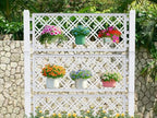 Vixzen 59" Tall Raised Garden Bed,Outdoor Large Resin Planter Box with Trellis and Drain Plug for Climbing Plants,Easy to Assemble,Water Monitor (Ashen, 43.43"×18.27"×59.29") - Image 7