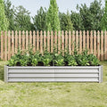LifeSky Metal Raised Garden Bed for Backyard: 12-Inch Back-Saver Height for Pain-Free Planting - 6x3x1ft Rectangle Planter Box Holds 17 cu ft Soil - Durable Galvanized Steel Frame for Vegetables & Flo by LIFESKY