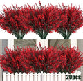 RECUTMS Artificial Outdoor Plant UV Resistant Artificial Greenery Lavender by RECUTMS