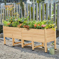 AMERLIFE 7x2 Ft Raised Garden Bed with Legs, 16-Inch Deep - No Liner by AMERLIFE