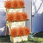 Uieke 24 Pcs Artificial Fall Flowers for Outdoors, UV Resistant Fall Decor - Image 3