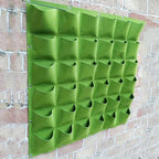 Vertical Wall Planter Bags - Premium Felt Hanging Garden Water-Preserving Back | Auto Drain | 2-81 Pockets | Herbs/Flowers (Black,72 Pocket) - Image 6