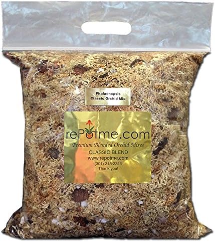 rePotme Phalaenopsis Gold Classic Orchid Mix (Junior Bag, Orchid Mix, 1 Quart) by rePotme