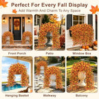Artificial Hanging Flowers for Outdoors, 4 PCS 688-Bloom UV Resistant Mums - Image 6