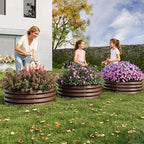 2x2x2ft Round Galvanized Raised Garden Bed – Metal Planter Box Kit with Rust & Corrosion Protection, Safe Rubber Edge, Open Bottom Design – Easy Assembly for Vegetables, Flowers, Fruits - Image 6