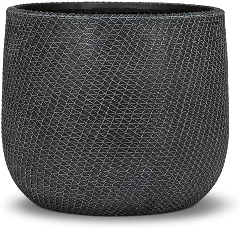 Abbott Collection Extra Large Mesh Texture Planters, Set of 2 - Image 4
