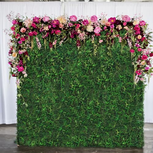 FAICOIA 2 Pcs Floral Moss Rug Roll Dried Moss Sheets for Crafts Table Runner Fairy Gardens Wedding Woodland Decor 12" x 71" Preserved Green Moss Mat for Forest Decoration Carpet Grass Wall 30x180cm - Image 6