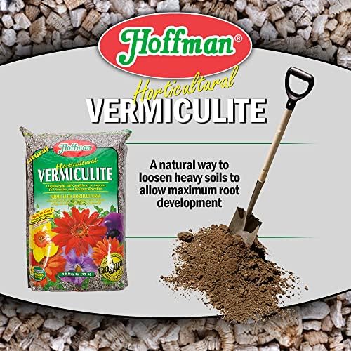 Hoffman Horticultural Vermiculite Lightweight Garden Soil Conditioner for Aeration and Moisture Retention, 18qt, 4 Pack - Image 4
