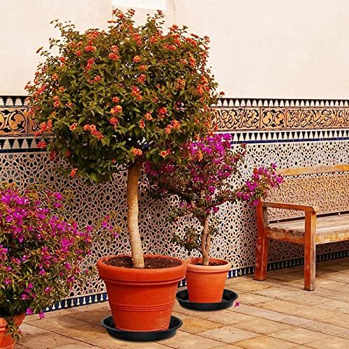 Plant Saucer 16 18 20 22 Inch, 4 Pack Heavy Duty Large Plant Tray for Planter Pot, Plastic Flower Pot Saucers Drip Water Trays for Indoors and Outdoors (18 Inch) - Image 7
