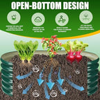 TBMLC Oval Green Galvanized Planter Box, Metal Raised Garden Bed 4X2X1.4 FT - Image 6