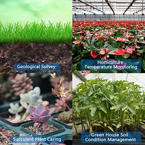 RS485 Soil Temperature and Moisture Sensor, Stainless Soil Probe for Greenhouse,Garden,Lawn,Farm,Soil Temperature Humidity Tester (USB Connector, for WS1-Pro only) - Image 5