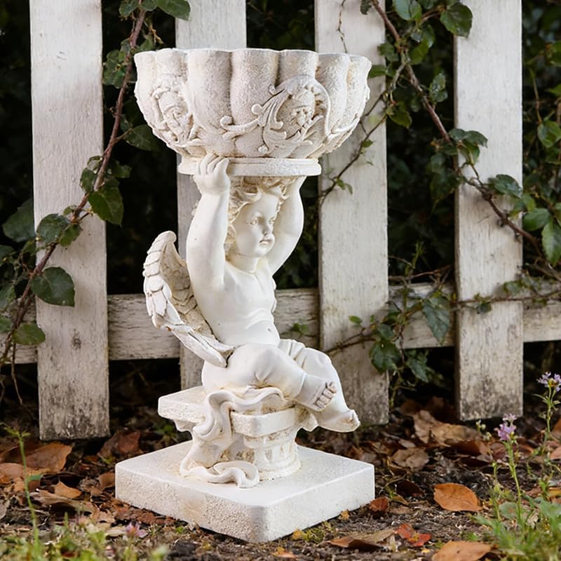 Decorative Roman Column Pedestal, English Rosette Indoor Outdoor Sculptural Garden Plinth Base Statue Riser, Weatherproof Sturdiness Plinth Base Statue Riser for Statues, Flower Pots, Decor, Cast Stone Resin (1449) - Image 2