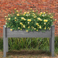 48x24x30 Raised Garden Bed with Legs, Elevated Wooden Planter Box with Liner for Flowers, Vegetable, Suitable for Outdoor, Patio, Balcony, Backyard, Grey by AOCOROE