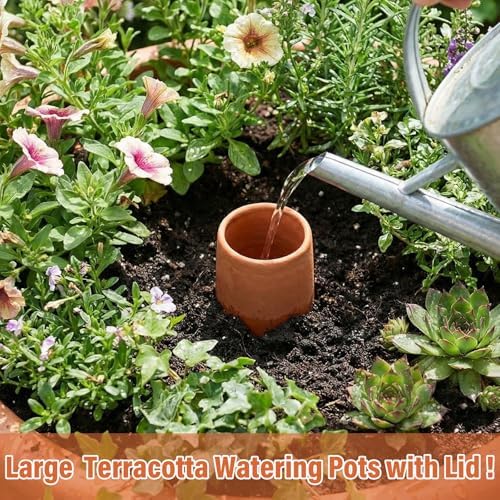 68 oz Large Olla Terracotta Self Watering Pot,Teardrop - Image 3