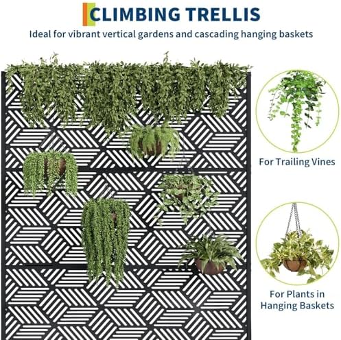 GarveeLife Metal Planter Box with Trellis and Wheels 71"x47"x16" - Image 4