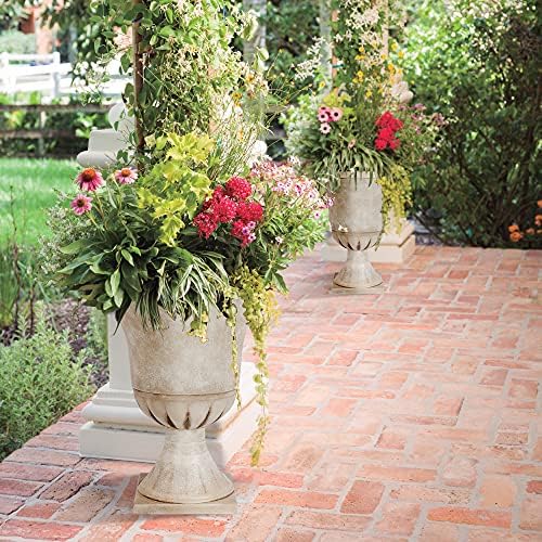Worth 22'' Tall Urn Planters for Outdoor Plants Set of 2, Large Flower Pots - Image 4