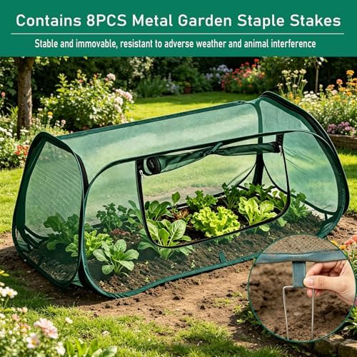 Garden Netting for Raised Beds,Raised Bed Covers,Pop Up Plant Cover - Image 6