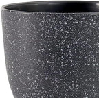 Flower Pots 12 Inch Set of 2, Plant Pots Pots for Indoor Plants, Planters for Outdoor Plants 12 Inch Pots for Plants with Drainage and Saucers, Speckled Black - Image 5