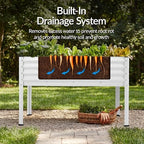 Best Choice Products 48x24x30in Galvanized Raised Garden Bed, Metal Elevated Planter Box, Vegetable Garden for Backyard, Patio, Balcony, 100% Non Toxic Materials - White - Image 6